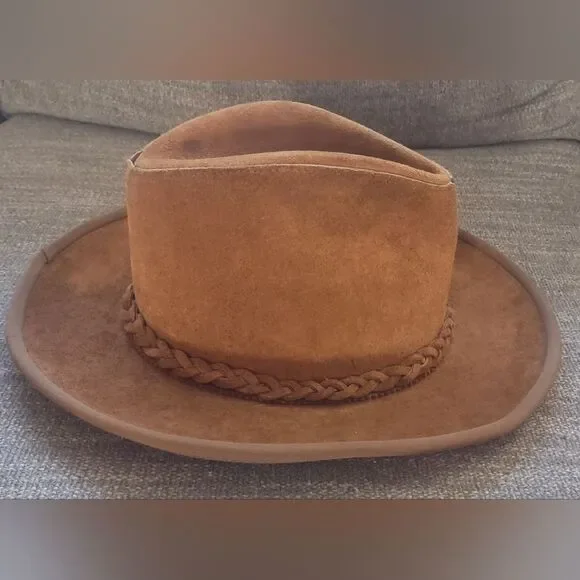 Henschel Skullys Leather Hat Medium - Picture 2 of 8